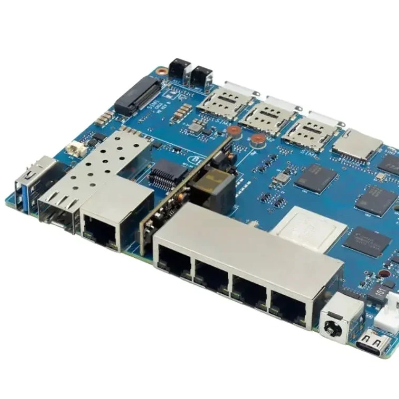 Bananapi Bpi R4 Wifi 7 - MTK MT7988A搭載、4GB RAMと8GB eMMC内蔵のWifi 7ルーターボード