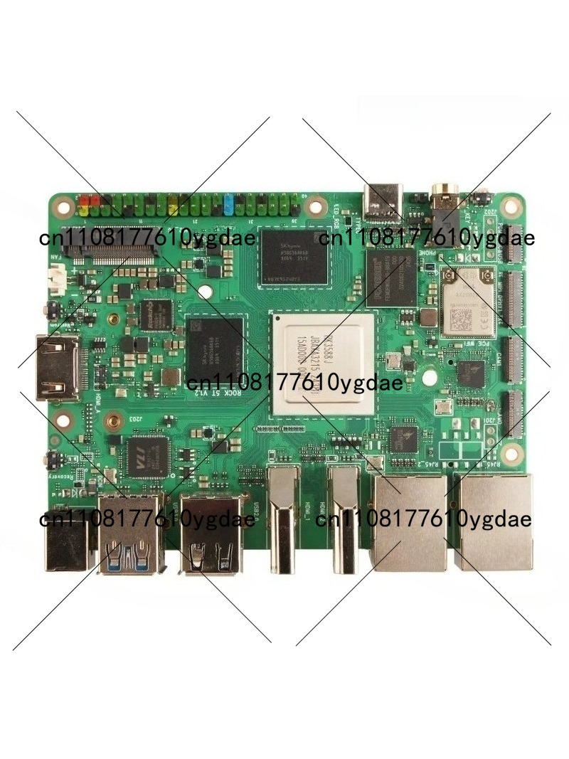 Rk3588 Mini Pc Board - 5T RK3588 8コアCPU搭載ミニPC、8K対応、LPDDR5 RAM、WiFi 6、高性能シングルボードコンピュータ