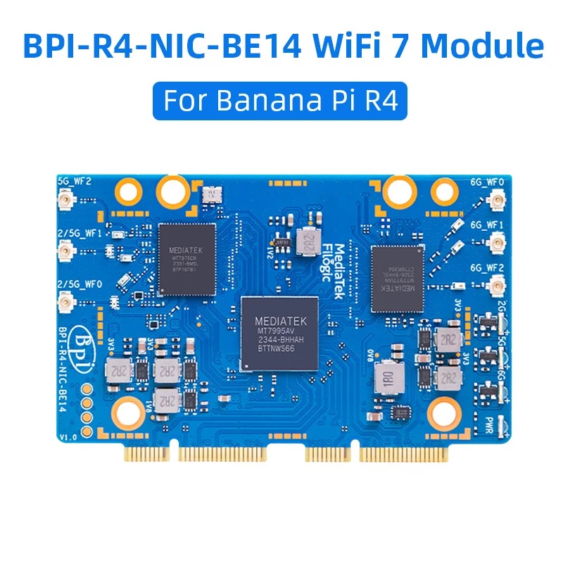 BPI-R4 BPI-R4-NIC-BE14 WiFi 7  - Bananapi Bpi R4 Wifi 7 のレビューと価格